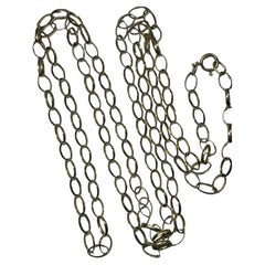 Used Yellow Gold Chunky Curb Cuban Link Chain Necklace