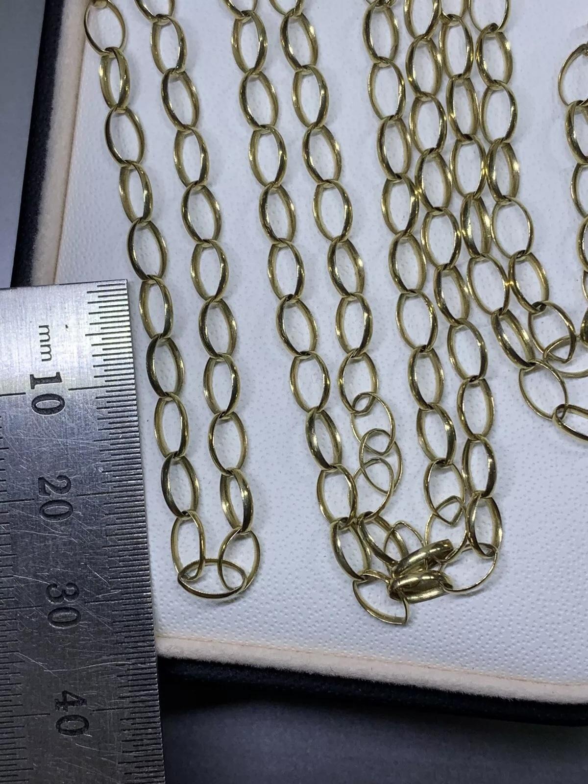 Yellow Gold Chunky Curb Cuban Link Chain Necklace For Sale 2