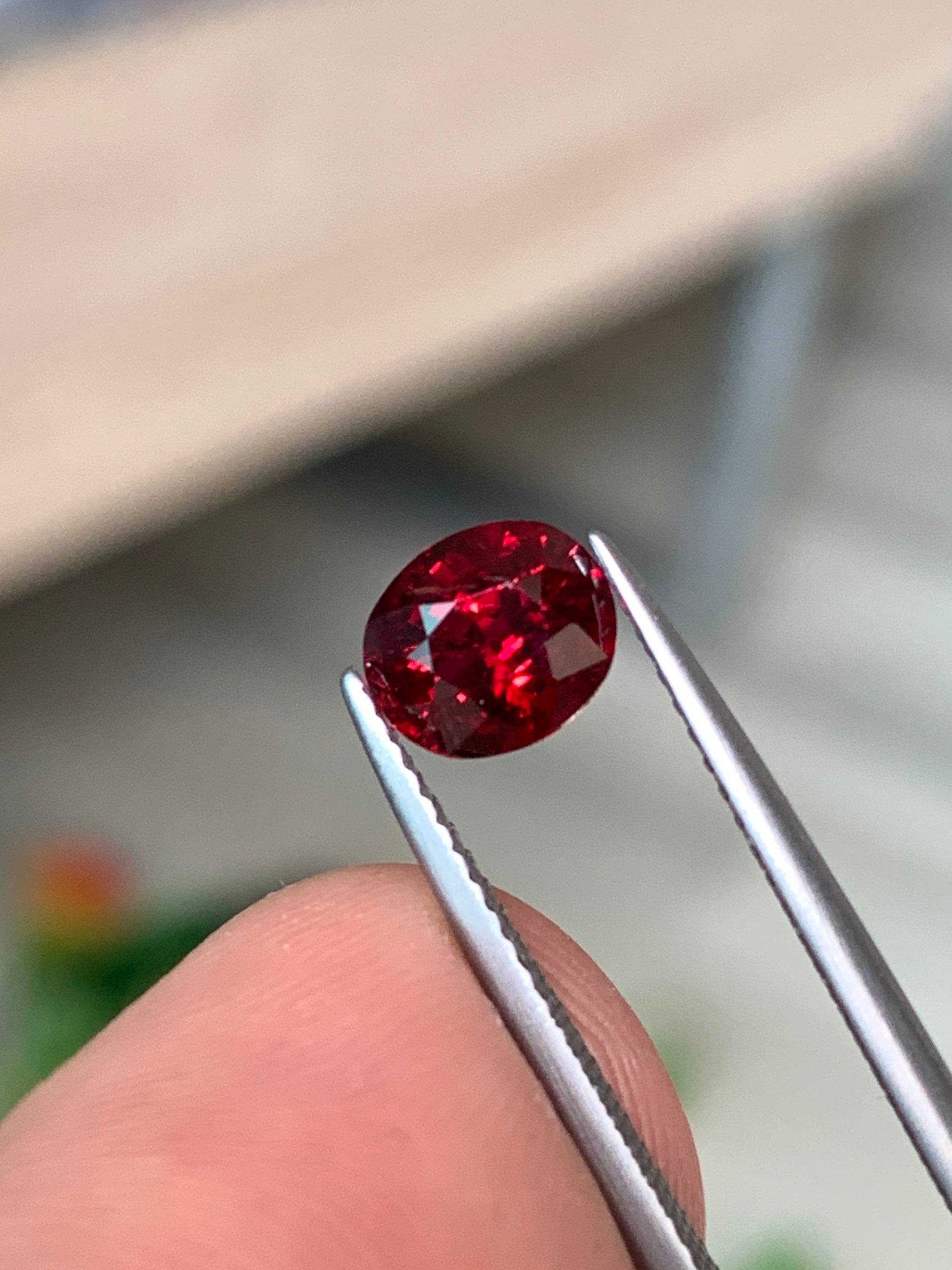 1.42 Cts AIGS Certified Pigeon Blood Ruby Mozambique AAA Grade For Sale