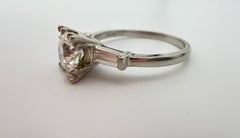 Antique Platinum Old European Cut Engagement Ring