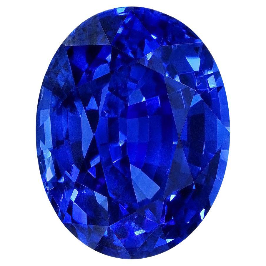 Blue Sapphire Ring Gem 5.40 Carats Oval Loose Gemstone GIA Certified Ceylon