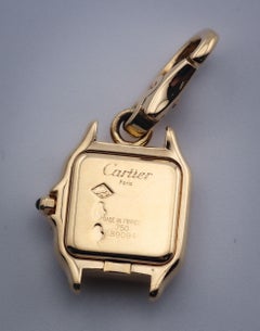 Cartier 18k Yellow Gold Panther Watch Charm