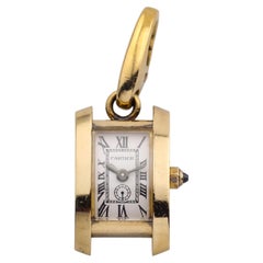 Cartier American Tank 18k Gold Watch Charm