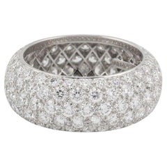 Tiffany & Co. Soleste Etoile 5 Filas Diamante Platino Anillo de la Eternidad Tamaño 4.75