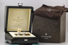 Patek Philippe Twenty-4 18k White Gold Diamond Hoop Earrings 287.9748/1.GR