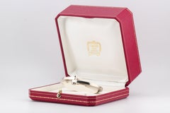 Cartier 18k White Gold Menotte Bangle Bracelet size 15