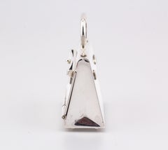Hermes Paris Sterling Silver Kelly Bag Pill Box Charm Pendant