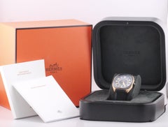 Hermes H08 Titanium 18k Rose Gold Automatic Watch B+P