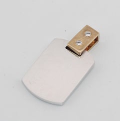 Cartier Santos 100 18k Gold and Steel Pendant Charm