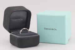 Tiffany & Co. Jazz Diamond Sapphire Platinum Eternity Band Size 6
