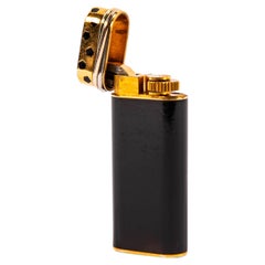 Vintage-Lackiertes Cartier Trinity Mini-Feuerzeug „Panthere“ aus den 1990er Jahren