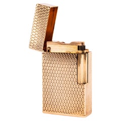 Vintage Factory 18 Karat Massivgold S.T. Dupont Ligne 1 BS Regular Feuerzeug 1968