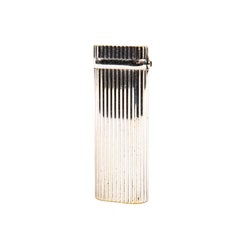 Vintage Silver Plated Cartier Les Must Lighter Cabachon 1990s