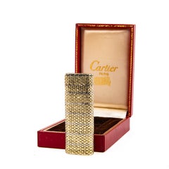 Vintage 14k Gold Jacketed Cartier Les Must Lighter in Box 1970s