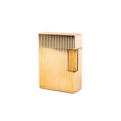 Vintage Factory Solid 18K Gold S.T. Dupont Linge 1 BR Small Lighter 1970s
