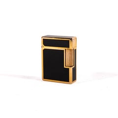 Vintage S.T. Dupont Ligne 1 BR, petit briquet noir laqué, années 1970