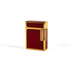 Vintage S.T. Dupont, série 1 BR, petit modèle, rouge clair laqué, années 1970