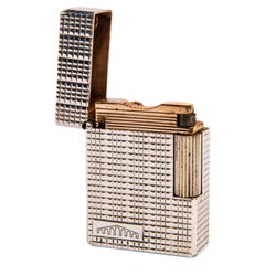 Vintage Silver Plated S.T. Dupont Ligne 1 BS Small Lighter 1960s