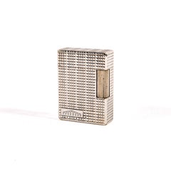Vintage Silver Plated S.T. Dupont Ligne 1 BS Small Lighter 1960s