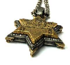 Diamond Silver Gold Star of David