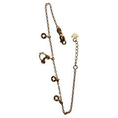 Bracelet en or 22k 916-Bracelet à breloques 4,6g