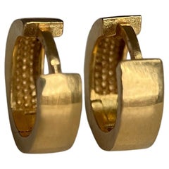 22k Gold Hoop Earrings - 916 Pure Gold (Size 10mm) 916 gold hoop/pure gold 2.33g