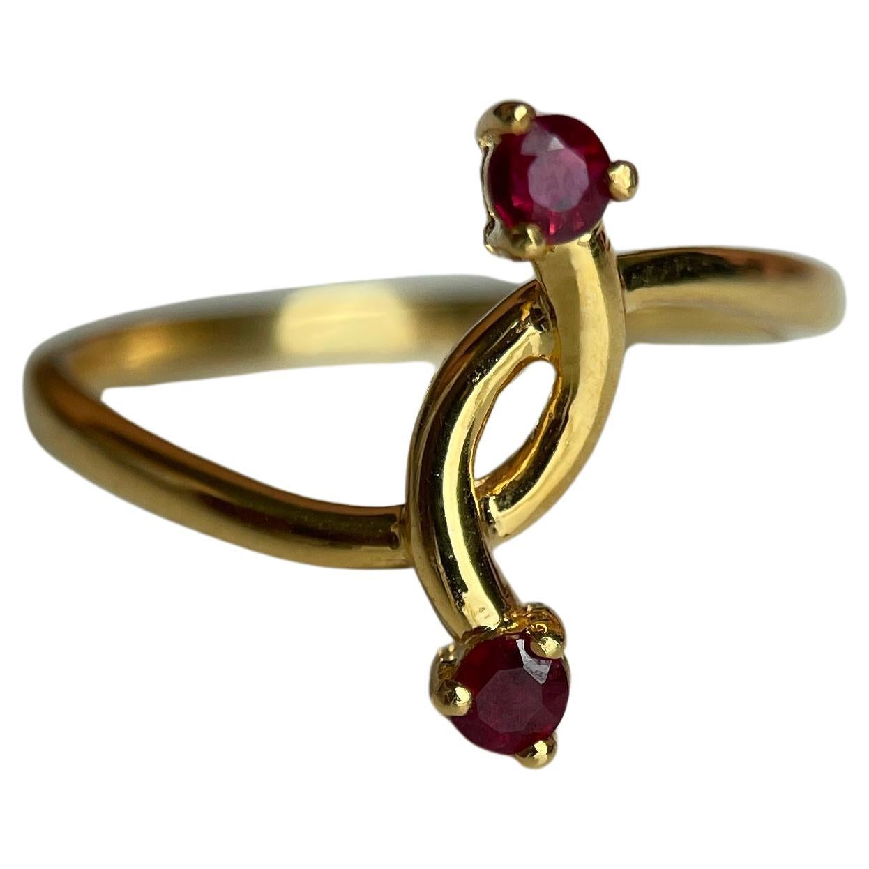 2.6mm Taubenblut Farbe Burma Unheated Ruby Ring (Burmese Ruby Ring) im Angebot