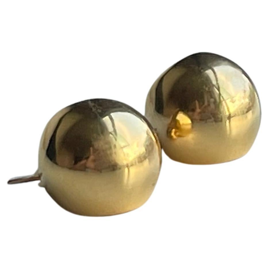 Orecchini a cerchio in oro 916 22k - Oro puro 916 (misura 1cm/10mm) cerchio in oro/1,64g in vendita