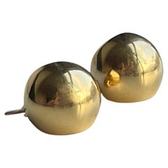 Pendientes de aro de oro 916 de 22k -916Oro puro (Tamaño 1cm/10mm) aro de oro/1,64g