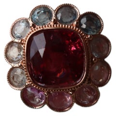 4.37Ct No Heat Burma Red Spinel Pendant in 18k gold