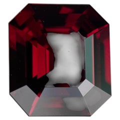 3,77Ct Espinela Roja de Birmania-Lupa Limpia/Calidad Superior/Tallado de Precisión (9,8x9x5,2mm)