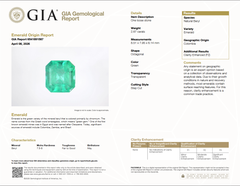 GIA 2.67ct Colombia Muzo Emerald -Clarity Enhanced (F2)- (8.51 x 7.95 x 6.14mm)