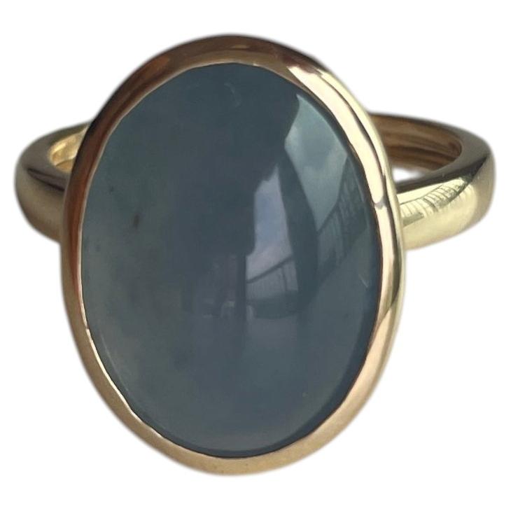 6.2ct Burma Type A Jadeite Jade Ring/Pendant (convertible style) For Sale