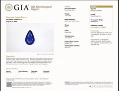 Saphir bleu royal certifié GIA, 1 carat, non traité thermiquement – Origine : Madagascar (8,16 x 5,17 x 2,70 mm)