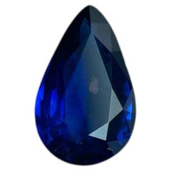 Saphir bleu royal certifié GIA, 1 carat, non traité thermiquement – Origine : Madagascar (8,16 x 5,17 x 2,70 mm)