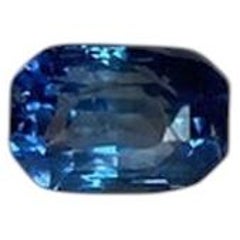 Zafiro azul de Ceilán sin tratar térmicamente, certificado por el GIA, de 1,19 ct – (6,52 x 4,48 x 4,05 mm)