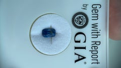 GIA-zertifizierter, unbehandelter blauer Ceylon-Saphir, 1,07 Karat – (6,46 x 4,34 x 3,87 mm)