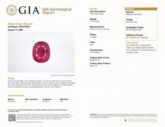 GIA 1.37ct Unheated Burma Ruby (6.55x5.35x4.34 mm)