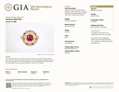 GIA 2Ct Tanzania Unheated Ruby and type A Jadeite Jade Ring