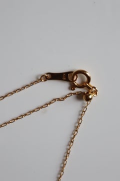 Collar con cadena de oro de 18 quilates y cable flexible de 17,5", con deslizador ajustable (cualquier longitud)