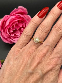 Antique 18ct Yellow Gold, Edwardian Pearl & Diamond Daisy Cluster Ring