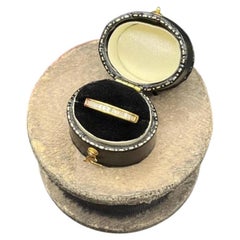 Vintage 18ct Yellow Gold, Diamond Baguette Cut Channel Set Band Ring