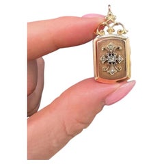 Antique 18ct Gold French Stamped, Edwardian Rectangular Locket