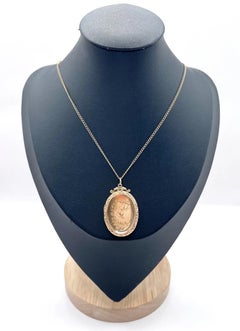 Antique 9ct Rose Gold Back & Front Stamped, Edwardian Oval Shaped Swallow Locket