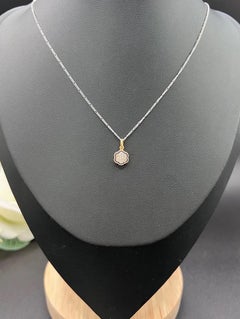 Antique 18ct Gold & Platinum, Edwardian Diamond Daisy Pendant