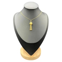 Antique 9ct Gold Victorian Tassel Pendant, Circa 1890