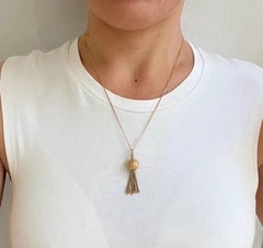 Antique 9ct Gold Victorian Tassel Pendant, Circa 1890