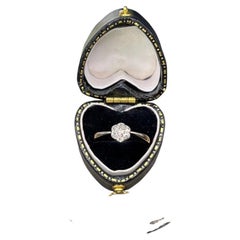 Antique 18ct Gold & Platinum Stamped, Edwardian Diamond Cluster Ring