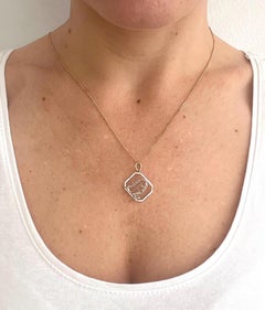 Antiker viktorianischer Anhänger aus 9-Karat-Gold mit weißem Emaille und Diamanten, mit dem Buchstaben „N“