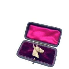 Vintage 9ct Gold, Horse Head Pendant, Circa 1990